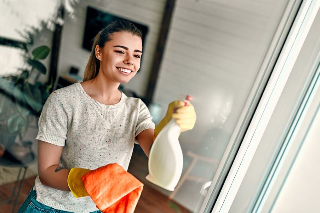 Reliable housekeeper in Westlake, OH smiling